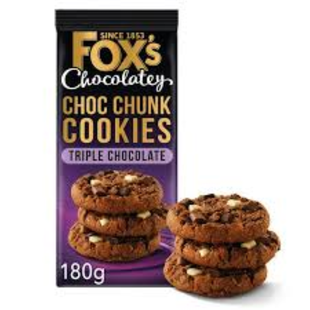 FOXS CHUNKIE COOKIE TRIPLE CHOCOLAET 180G